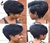 Ishow Piexie coupe courte droite Bob perruque couleur naturelle tous âges perruques de cheveux humains brésilien Remy cheveux pour les femmes noires 68 pouces 2119662