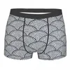 Onderbroek Japanse Seigaiha Wave Denim Sparkle Patroon Geometrische Patronen Homme Slipje Man Ondergoed Print Shorts Boxer Briefs