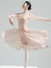 Stage Wear Jupe de ballet pour femmes en mousseline de soie dentelle danse adulte robe de corps filles pratique tutu en maille