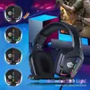 Écouteurs de téléphone portable son immersif supérieur pour Switch Pc One micro antibruit lumière LED casque de jeu filaire casque YQ240105