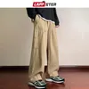 Pantaloni LAPPSTER Y2k Harajuku Pantaloni cargo Pantaloni larghi 2022 Autunno Moda coreana Pantaloni casual Vintage Khaki Pantaloni sportivi a gamba larga Ins