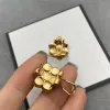 Nuovi orecchini per fascino perle di fiori donne stalloni di design floreale a doppia lettera pericolosa con box gabine 6504359