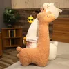 75 cm belle alpaga en peluche jouet japonais alpaga doux en peluche mignon mouton lama animaux poupées sommeil oreiller maison lit décor cadeau 240105