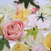 Decorative Flowers 72Pcs / Pack Artificial Silk Bulk Rose Combo Set DIY Flower Number Wall Wedding Decor Fake Accessories