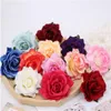 10cm Big Rose Artificial Flowers Heads Silk Fake Flowers For Home Decor Marriage Wedding Decoration DIY Garland Accessories