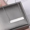 Catene Collana con pendente a barra orizzontale da 40 mm Collana con nome personalizzato con stampa di lettere Collana in acciaio inossidabile per regalo personalizzato di gioielli da uomo e donna