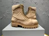 FW24ss Winter Retro Canvas Tick Sole Big Toe Tooling Vulkanisierte Stiefel Exklusive High Top Designer Military Botas