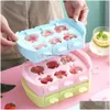 Outils de crème glacée dessin animé Popsicle moule Cube fabricant plateau Mod pour fête Bar cuisine Pop Drop livraison maison jardin salle à manger Dhmnd