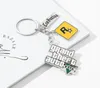 GTA 5 Game KeyChain Grand Theft Auto 5 KeyChain for Men Fans Xbox PC Rockstar Keyring Holder Jewelry Llaveros4096987