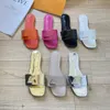 Beach Slippers Sandals Slides Female Summer Fashion Outside Wear New Style Net Red Flat Bottom Tourism Beach A Word Leather Womens Sandals