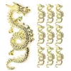 Décorations d'art d'ongle 10pcs Charms Femmes Dragon Manucure Bijoux Gemmes en métal