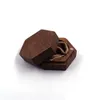 Present Wrap Black Walnut Wood Ring Boxes Gift Wrap Diy Carving Handgjorda smycken Box Halsbandörhängen Lagring Bröllopsmaterial ASFD Drop DHW3N