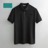 Designer Modetreizmänner Polo-Hemd Solid Baumwolle kurzärmeliges Sommer T-Shirt Casual Homme T-Shirt Herren Shirt Poloshirt vielseitiges Abzeichen High-End und gutaussehend