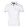 Designer Mens Polo Shirt Luxury Boss Letters Classic Business Casual Print Short Sleeve Mens Fashion Loose Polo Collar Half Sleeve Boss Men's T-shirt M-3XL