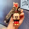 Cartoon key chain design by designer metal combined with silicone the highest quality men's and women's couple pendants with key chain accessories