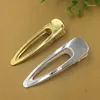 Hair Clips 10 PCS 8cm Metal Hairgrips Hollow Water Drop Clip Gold/ Silver Color Duck For Women Jewelry Decoration