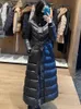 2023 Autunno Inverno donna Piumino d'anatra bianca Parka Giubbotti Cerniera con cappuccio Cintura con coulisse Cappotti lunghi slim da donna MGW003