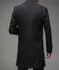 Boutique S-8XL masculino elegante mais fertilizante mais xadrez estilo italiano casual magro moda versátil cavalheiro longo trench coat 240106