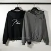 Fashion Hoodie Rhudeis luksus design luźne z kapturem jesienne zimowe kobiety haft haft z kapturem swobodny luźne bluza para z siedzibą ulicą