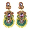 Jewelry Kpacta 2021 Vintage Ethnic Bohemia Drop Ladies Earrings for Women Tassel Earrings Soutache Jewelry Party Gift