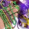 Beralar Mardi Gras Kostüm Cazları ile Seti Şapka Dişleri Boncuk Kolye Bowtie Lasvegas Fattuesday Dekorasyon Karnaval Partisi Sahne
