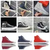 1s luxuriöse Designer-Schuhe, modische Herrenschuhe, Plateau-Freizeitschuhe, Frühling und Herbst, Segeltuch, Sport, Freizeit, klassisch, schwarz, weiß, hoch oben, niedrig oben, bequeme Turnschuhe