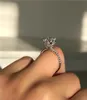 Vecalon Solitaire 925 sterling silver Promise Ring Cushion cut Diamond Cz Stone Party Anelli per fedi nuziali per le donne Gioielli da sposa7648192