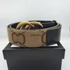 Belts Fashion Luxury Belts Plaid Striped Leather Belt Designer Men's And Women's High-quality Belt 3.8CM With Box Gold buckle genuine leather belts 2025