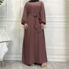 Ethnic Clothing Abaya Dubai Muslim Hijab Dress With Inner Lining Nida Basic Closed Abayas For Women Luxury Turkey Islamic Kaftan Robe