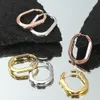 Designer-Ohrringe mit Schloss, U-Form, Sterling-Silber 925, Gold, Silber, Roségold, Halskette für Erwachsene, Ohrring-Schmuck, Designer-Design für Frauen, Jubiläumsgeschenk, beste Qualität