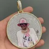 Top Quality Hip Hop Jewelry d Color Vvs Moissanite Photo Iced Out Custom Picture Pendant