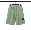 Men's Shorts 2024 Apring Summer Casual Men Elastic Waist Straight Pants Fashion Pure Cotton Round Lens Model Solid Color CPs Sports