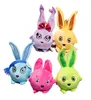 1pc lapins ensoleillés en peluche lapin jouet coloré en peluche en forme de boule de dessin animé Mini petit Animal mignon lapin film TV chiffres enfants Tod5471660