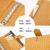 SmartFee A7 Budgetplanerare Texture Binder Pocards Sketchbook Real Cow Leather Travellers Notebooks and Notepads 240105