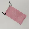 100 PCSlot Geometric Style Glasögon Väska Mjuk vattentät rutt Tyg Solglasögon Bag Pouch 5 Färg Partihandel God kvalitet 240106