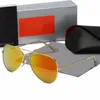 الرجال نساء النظارات الشمسية الكلاسيكية راي العلامة التجارية Retro Women نظارات شمسية 2024 مصممة مصممة مصممة إطار المعادن مصممين