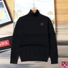 Suéter de diseñador TB abrigo de lana bordado suéteres para hombre cuello redondo manga larga jersey con capucha hombres mujeres sudadera casual