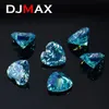 DJMAX Seltene seeblaue lose Steine im Herzschliff, echte D-Farbe, VVS1, Champagner-Rosa-Form, zertifizierte Diamanten 240106