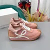 Flow Runner Sneakers w nylonie i szczotkowane zamszowe męskie buty w nylonowej zamszowej trampce Upper Fashion Sport Ruuning Classic Shoe 07