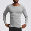 Men's T Shirts Men Jogging Sports Fitness Long Sleeve T-shirt Outdoor Quick Drying Clothes Man Pro Basketball Training Tight Fitting