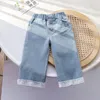 Kinder Jeans Mädchen Schleife Kleidung 1 bis 6 Jahre für Baby Mädchen Hosen 240106
