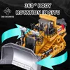 1 24 24G Cingolato telecomandato Bulldozer pesante Autocarro con cassone ribaltabile 9 canali Bambini RC Veicolo di ingegneria Giocattolo per bambini per ragazzi Regalo 240105