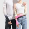 Arm Beenwarmers Vingerloze handschoenen Ijszijde Zonbescherming Armhoezen Unisex Elleboogbeschermer Buiten Fietsen Hardlopen Vissen Rijden Cool Anti-UV Armmouwen YQ240106