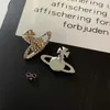 Studörhängen Western Empress Dowager Silver Saturn Vatten droppar Långt mousserande Diamond Crystal Ear Studs Klipp Två Wear Style Fashion för kvinnor smycken BG37