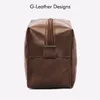 Vegan Leather Vintage Cosmetic Bag Toiletry Storage Travel Organizer For Men Women Casual Handbag MakeUp 240106