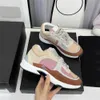 Designer-Laufschuhe Channel-Schuhe Turnschuhe Frauen Schnürsportschuh Lässige Trainer Klassischer Sneaker Frau Stadt Asdf-Größe