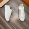 Designer Casual Chaussures Calf Cuir Hommes Femmes Sneaker Fashion Lady Blanc Plate-forme Plate-forme Coureurs Formateurs Lettres Initiales Vieilles Fleurs Time Out Femmes Chaussures Baskets 05