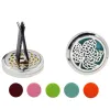 New design Car Air Freshener Aromatherapy Essential Oil Diffuser Locket With Vent Clip(Free 5 felt pads) free shipping BJ