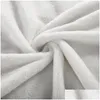 Cobertor Estoque Atacado Nova Sublimação Em Branco Transferência de Calor Impressão Xaile Envoltório Flanela Sofá Slee Lance 120x150cm Drop Delivery Home G DHTKS