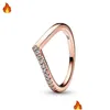 Anneaux de mariage Authentique Fit Femmes Anneaux Charms Charme Ensemble Serré Souhaitant Os Brillant Couronne Vague Drop Livraison Bijoux Bague Otpbz